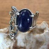 Powerful Sapphire Cabochon Ring
