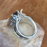 Exquisite Fancy Ametrine Ring in 14k Gold and Sterling Silver