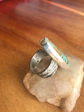 Rare #8 Turquoise Ring Set in Sterling Silver