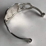 Agate Cuff in Sterling Silver with 14k Gold