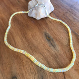 Golden Ethopian Graduated Opal Necklace with Sterling Silver Latch